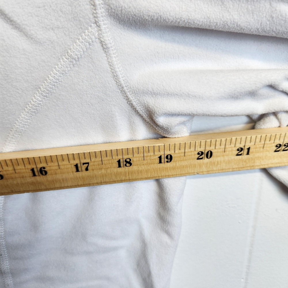 North Face Pullover Womens Large White Fleece Half Zip ALJ0 Lightweight Outdoors - Picture 7 of 10